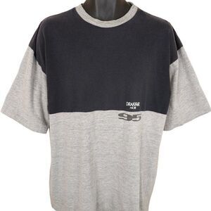 Vintage Drakkar Noir 95 T Shirt Mens Size XL Gray 90s Cologne Colorblock